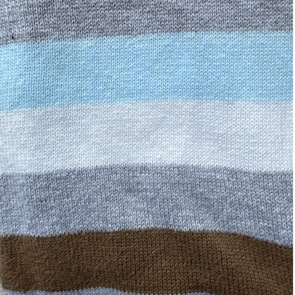 Koala Baby Blue, Brown and White Knitted Romper with Hoodie, Sz 6M - Picture 4 of 5